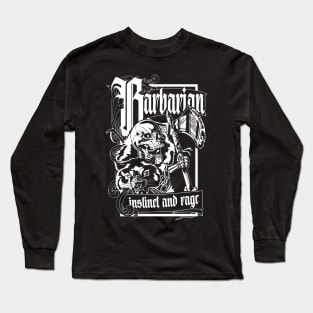 Arcane Class - Barbarian Long Sleeve T-Shirt